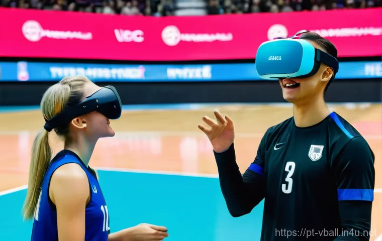 배구 경기에서의 혁신적 변화 - **Prompt:** A close-up, focused shot of a young male volleyball player, approximately 17 years old, ...