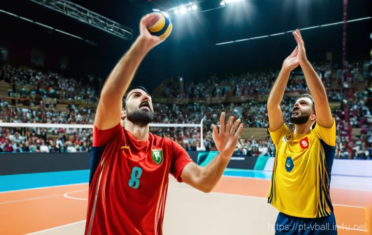 배구의 매력 포인트 - Prompt 1: The Aerial Ballet of Indoor Volleyball**