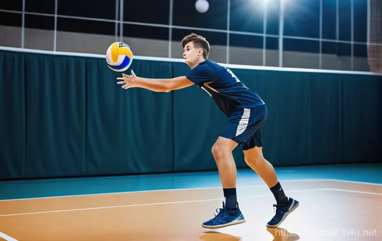 배구 훈련 비디오 활용법 - A focused young female volleyball player, approximately 16 years old, is sitting comfortably on a gy...